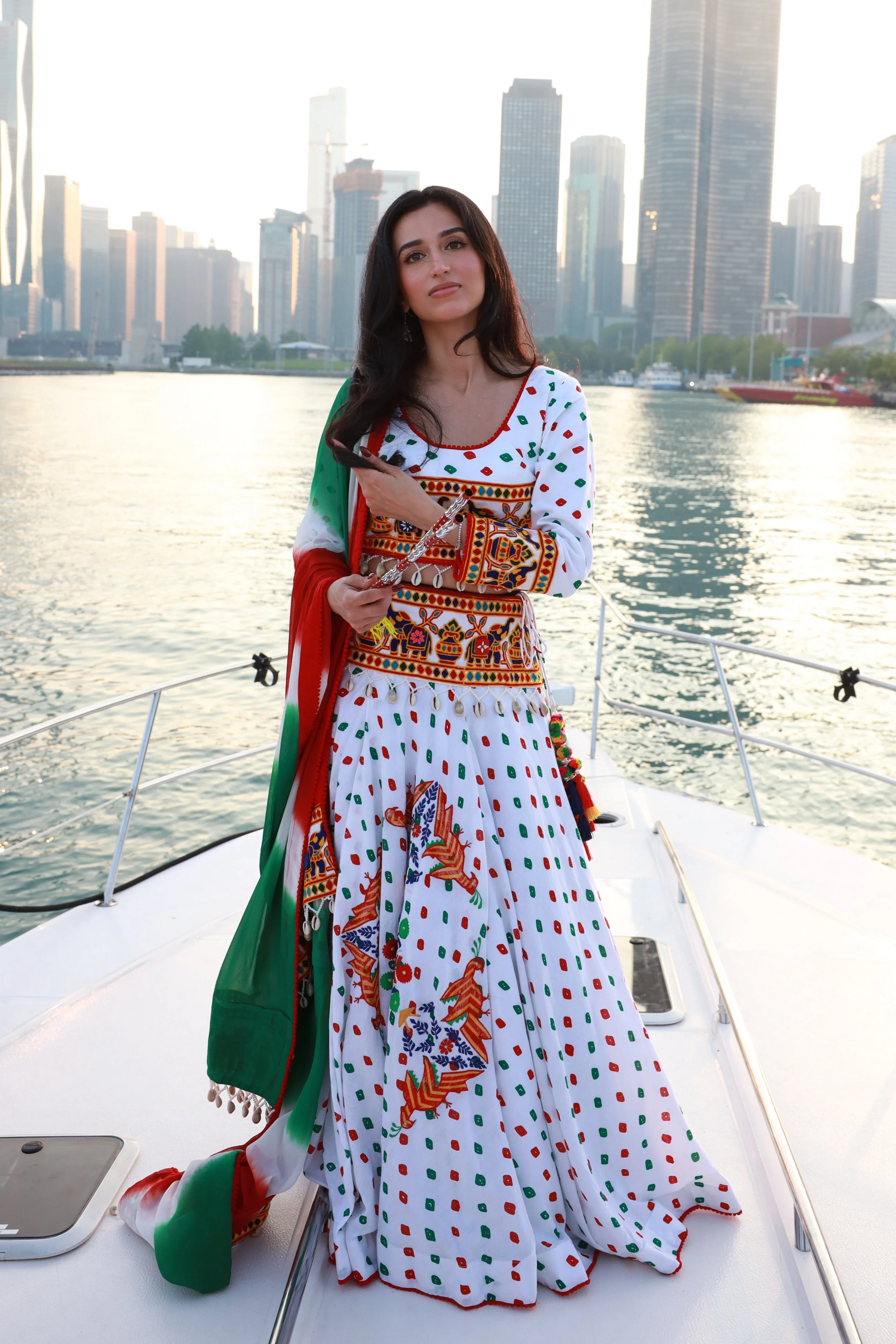 Zehra Bandhani Kutchi Chaniya Choli Set - Image 7